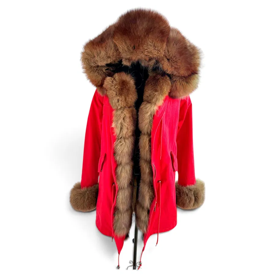 Non Signé / Unsigned — Parka en renard