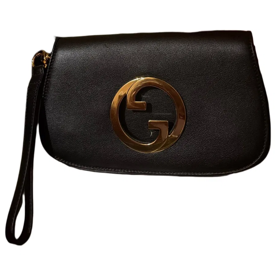 Gucci — Pochette en cuir Blondie