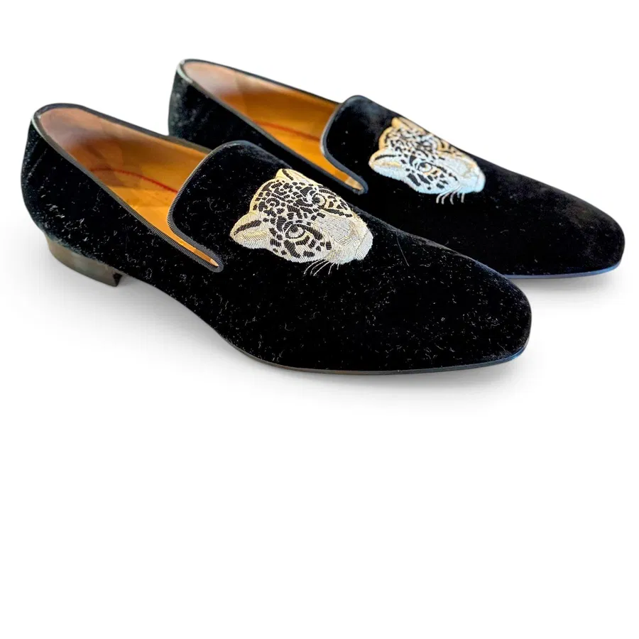 Christian Louboutin — Mocassins en velours