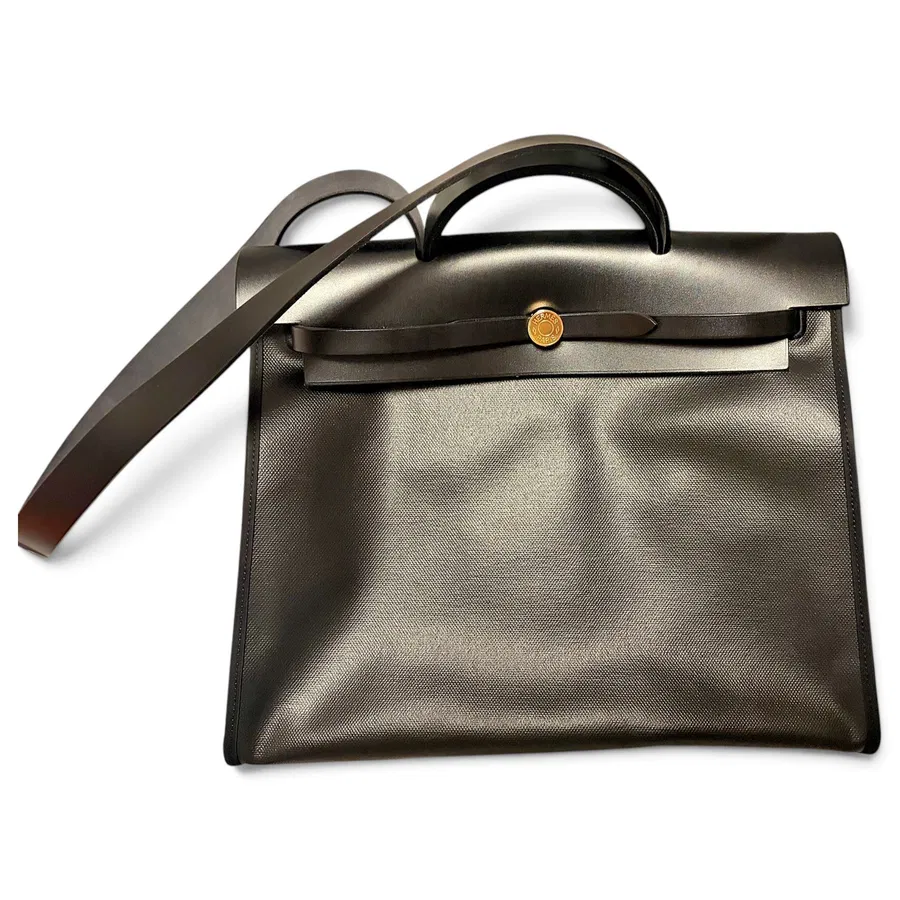 Hermès — Sac à main en toile Herbag