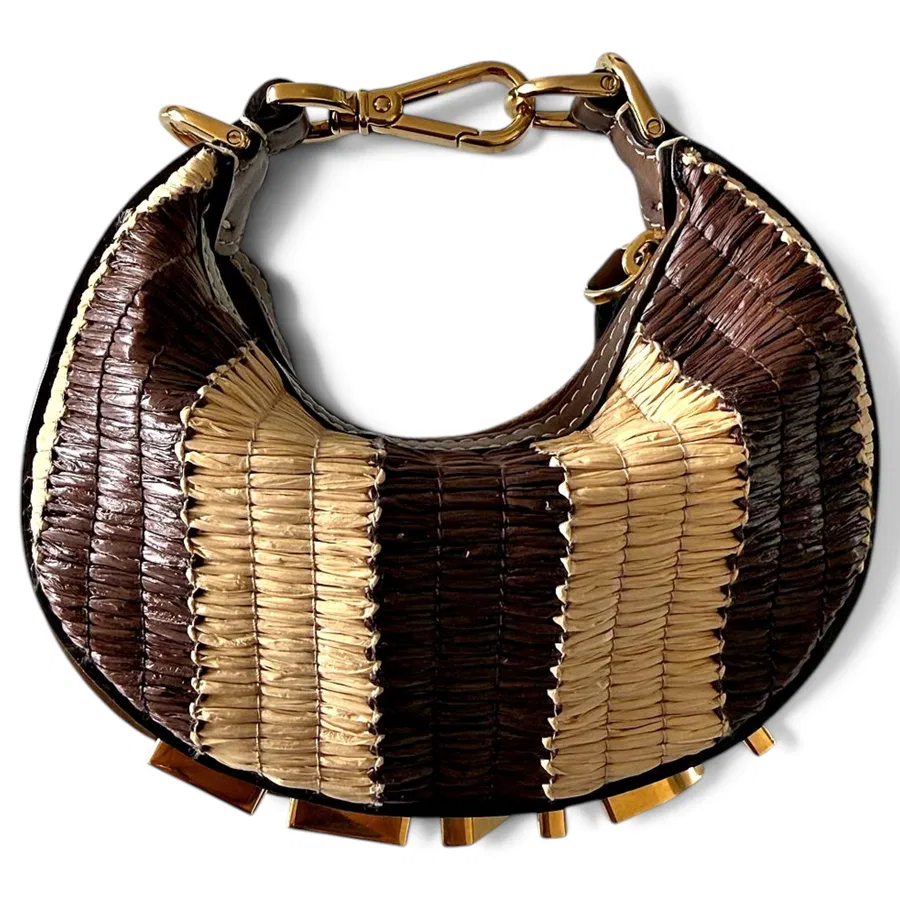 Fendi — Sac à main en tweed Fendigraphy