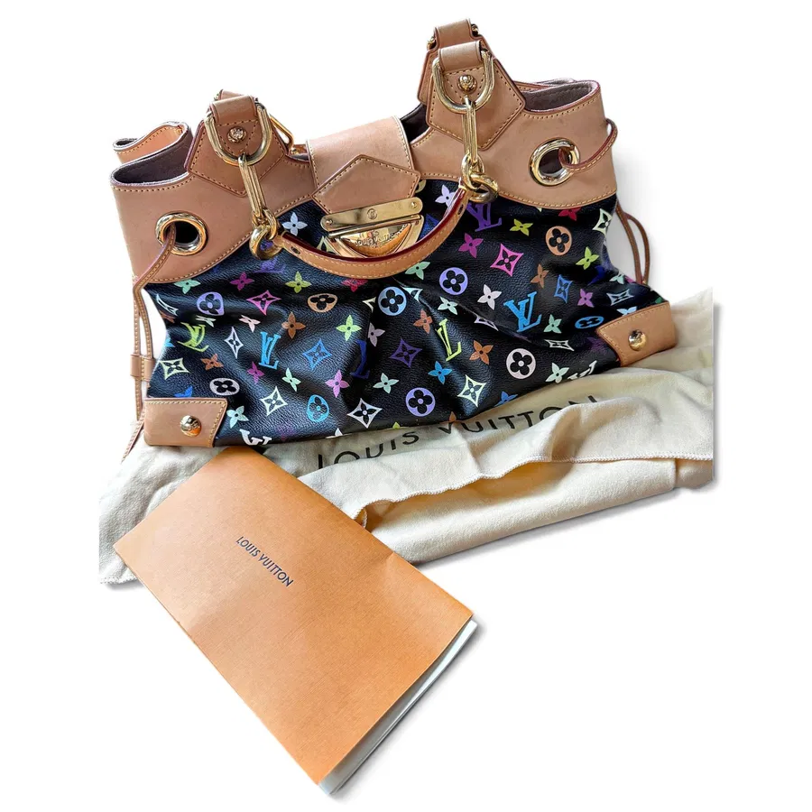 Louis Vuitton — Sac à main en cuir Audra