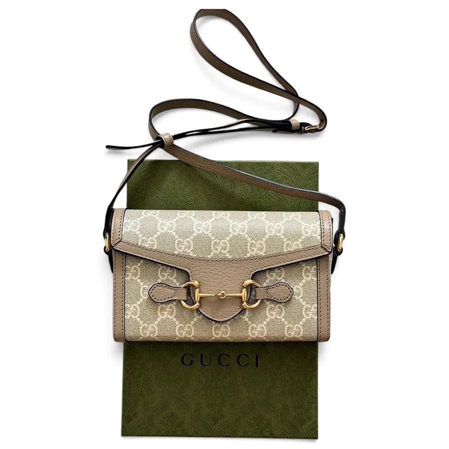 Gucci — Sac à main en cuir Horsebit 1955