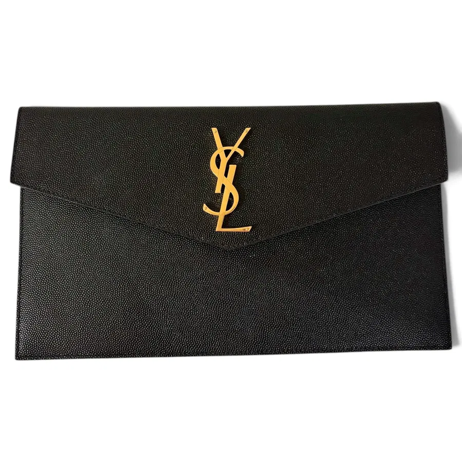 Saint Laurent — Pochette en cuir Uptown